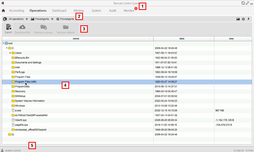 REVEALED: Italian company behind cyber espionage software! 10 Extract files from target