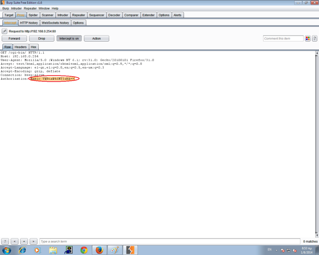 Pentest Oxygen router (Http Basic Authentication) 4 Oxygen