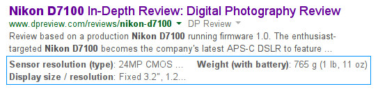 Google Structured Snippets additional information from Knowledge Graph 1 Google Structured Snippets