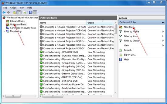 windows 7 Firewall