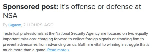 Η NSA προσλαμβάνει κατάσκοπους με μια δημόσια αγγελία - δημοσίευση 2 nsa