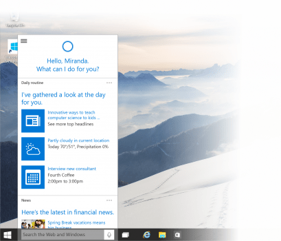 Download Windows 10 preview with Cortana and the new Xbox app 2 Cortana