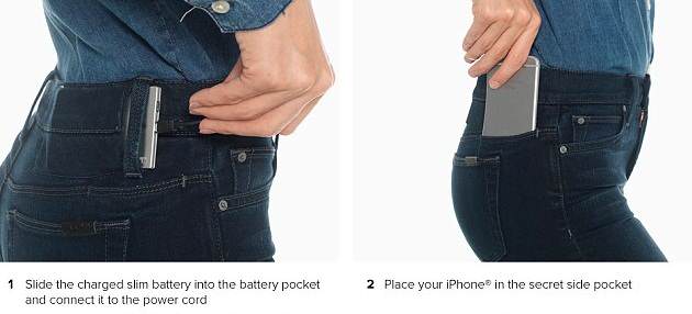 Joe’s Jeans have a hidden battery for your Smartphone 2 pocket