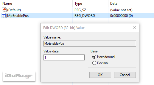 Ενεργοποιήστε την προστασία PUA στο Windows Defender 5 4