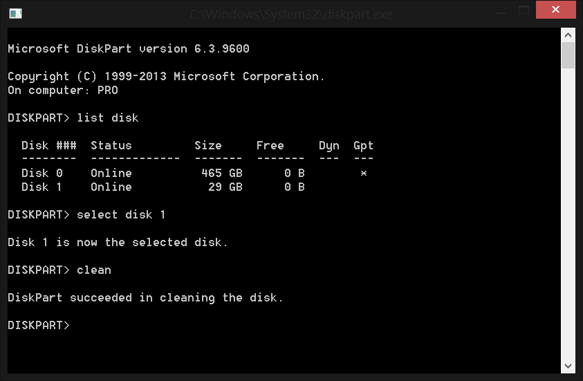 Create a bootable USB with CMD 3 commands windows_10_usb_11
