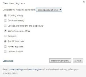 Quickly clear your Chrome browser history