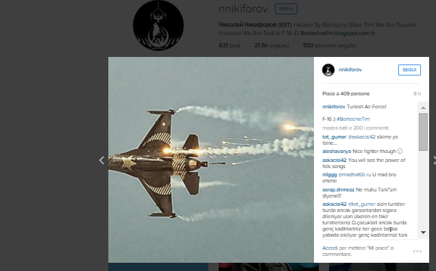 Turkish hackers hacked Russian minister's Instagram! 2 instagram-russian-account-hacked-2