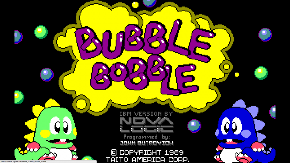 13 classic video games that you can play now in your browser! 12 bubble-bobble