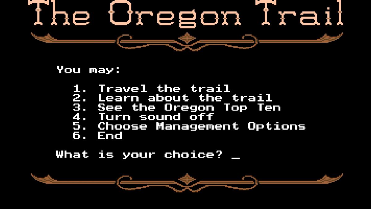 13 classic video games you can play now in your browser! 2 the-oregon-trail