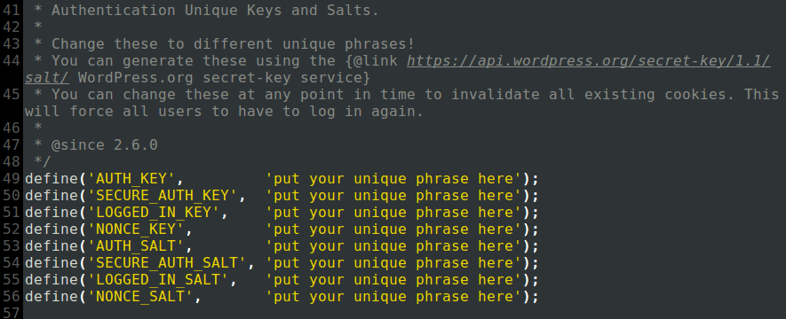 Why security keys and WordPress "salting"? 4 salt