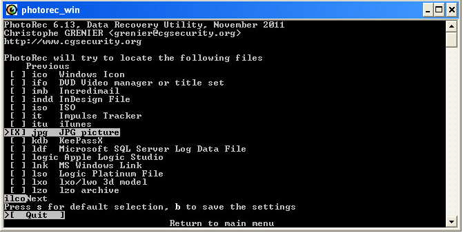 Ανακαλύψτε τα 5 καλύτερα Free Data Recovery Software! 4 PhotoRec-BestFreeDataRecoveryTools
