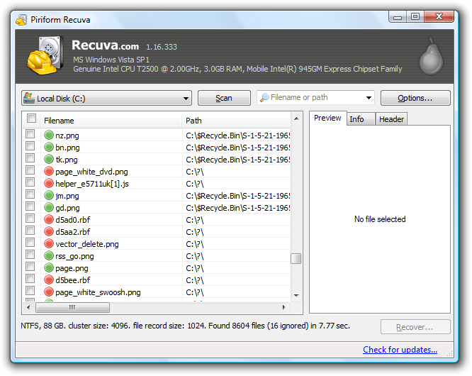Ανακαλύψτε τα 5 καλύτερα Free Data Recovery Software! 1 Recuva-BestFreeDataRecoveryTools