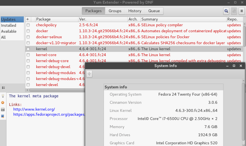 Νέο kernel 4.6.4 για το Fedora 24 2 KERNEL