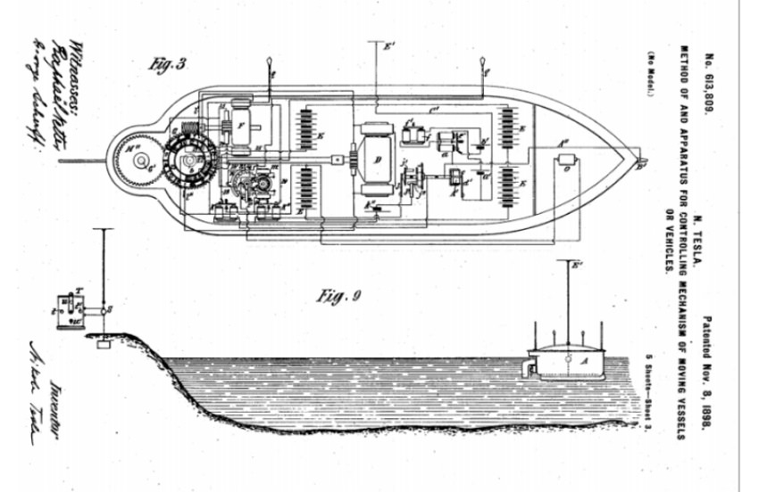 Nikola Tesla πρόβλεψη των drones από το 1898 2 Nikola Tesla