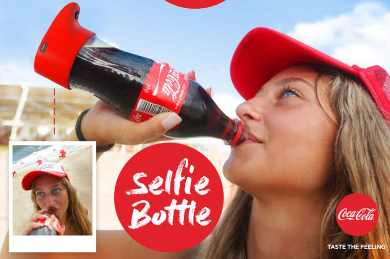 After the selfie stick, now the selfie bottle! 2 coca-cola-selfie-bottle-796x529