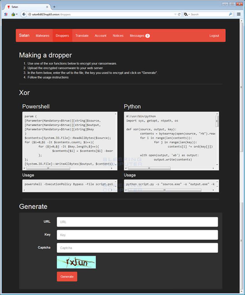 Satan the free Ransomware as a Service goes online 2 Satan the free Ransomware as a Service goes online
