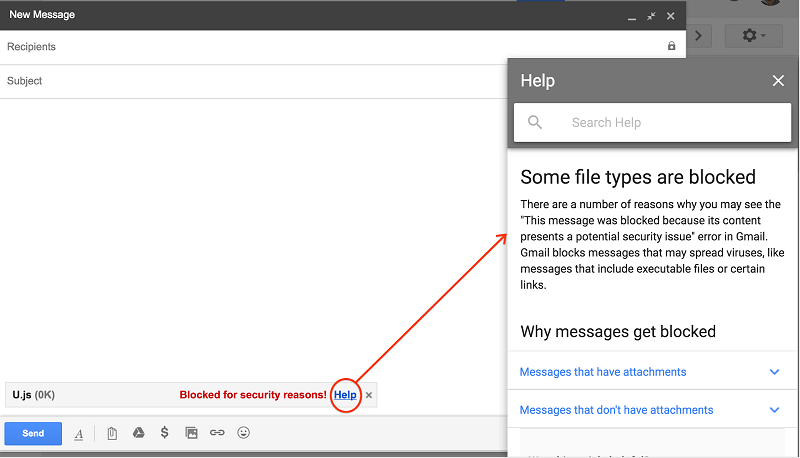 Δεν μπορείτε να στείλετε πια αρχεία JavaScript μέσω Gmail 1 javascript