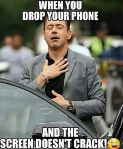 Your style when you drop your smartphone... 1 smartphone