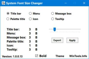 System Font Changer: Change font in Windows 10 CU 1 System Font Changer