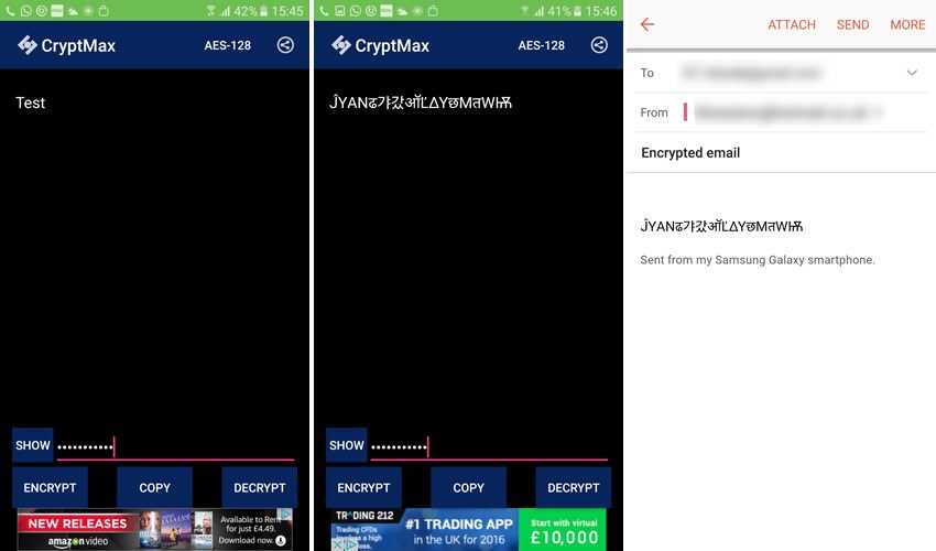 CryptMax: Στείλτε κρυπτογραφημένα μηνύματα σε Android 2 CryptMax: Στείλτε κρυπτογραφημένα μηνύματα σε Android