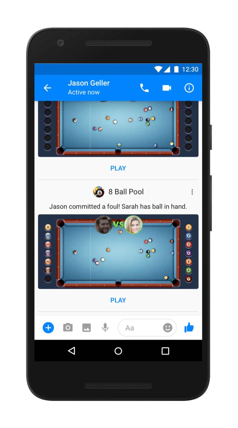 Facebook Messenger: Instant Games available to everyone