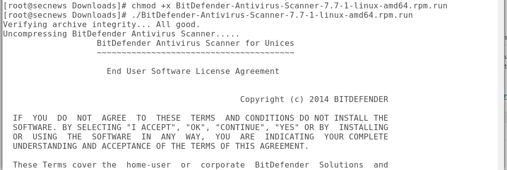 Bitdefender Antivirus Scanner δωρεάν εγκατάσταση σε Linux 1 Bitdefender Antivirus Scanner δωρεάν εγκατάσταση σε Linux