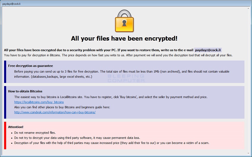 Νέα παραλλαγή του BTCware Ransomware εντοπίστηκε στο διαδίκτυο! 1 Ransomware