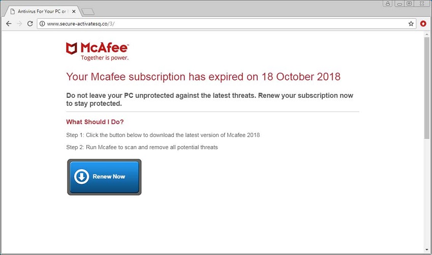 McAfee tech support scam κλέβει στοιχεία πιστωτικών καρτών 1 mcafee