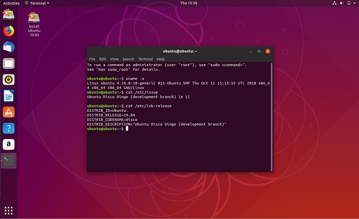 Λειτουργικό σύστημα Ubuntu 19.04 (Disco Dingo) με Linux Kernel 5.0 1 Ubuntu