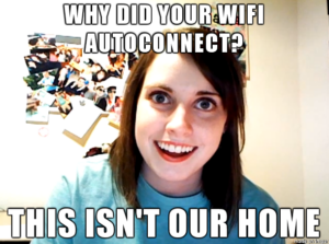 Disable your device's automatic connection to WiFi so it doesn't disconnect you! 4 WiFi