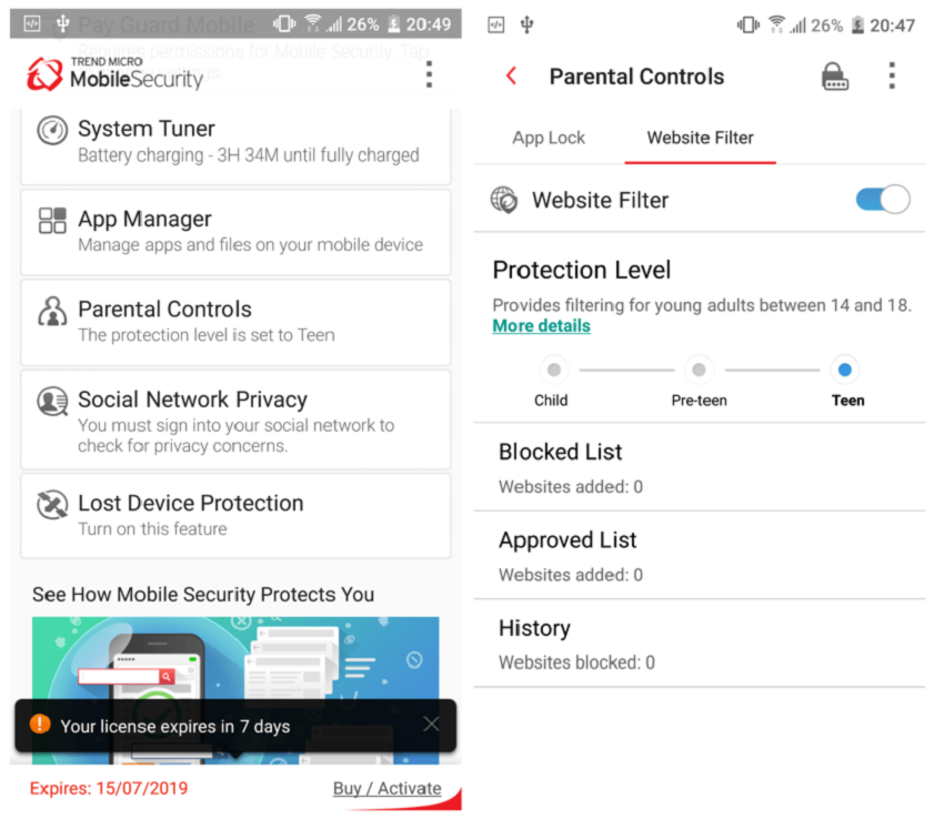 Μπορώ να μπλοκάρω sites στην android συσκευή μου; 3 Android