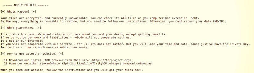 Nemty ransomware: "Μηδενίζει" τα antivirus software και χρησιμοποιεί RDP! 2 Nemty ransomware: "Μηδενίζει" τα antivirus software και χρησιμοποιεί RDP!