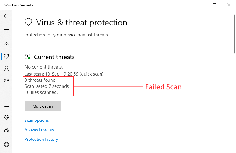 Windows Defender σημαντικό bug στην εφαρμογή της Microsoft 1 Windows Defender