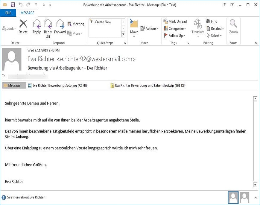 Νέα spam εκστρατεία χρησιμοποιεί το Ordinypt malware και στοχεύει γερμανικές εταιρείες 2 Νέα spam εκστρατεία χρησιμοποιεί το Ordinypt malware και στοχεύει γερμανικές εταιρείες