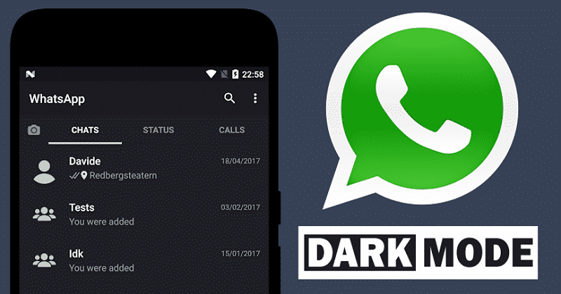 whatsapp dark mode