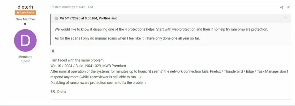 Malwarebytes: Προβλήματα απόδοσης στα Windows 10 2004. Τι κάνετε; 2 Malwarebytes: Προβλήματα απόδοσης στα Windows 10 2004. Τι κάνετε;