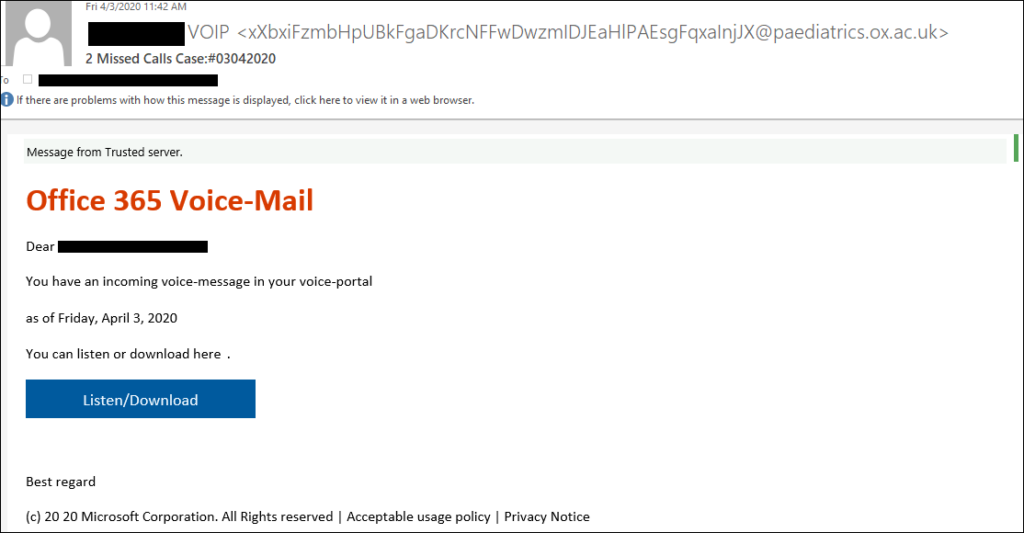 Office 365 phishing καμπάνια μέσω του Πανεπιστημίου της Οξφόρδης 2 Office 365 phishing καμπάνια μέσω του Πανεπιστημίου της Οξφόρδης