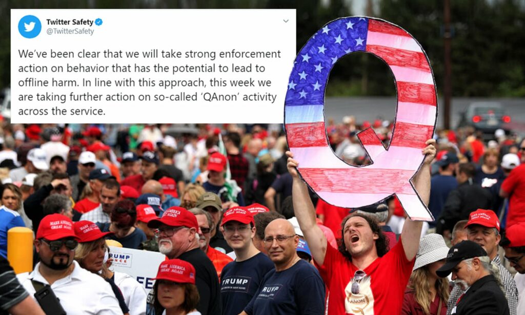 Twitter: Bans 7,000 accounts of the far-right movement QAnon 2 far-right movement QAnon