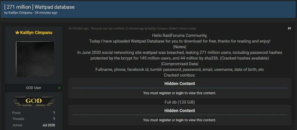 Η παραβίαση της Wattpad εκθέτει πληροφορίες εκατομμυρίων χρηστών 2 Η παραβίαση της Wattpad εκθέτει πληροφορίες εκατομμυρίων χρηστών