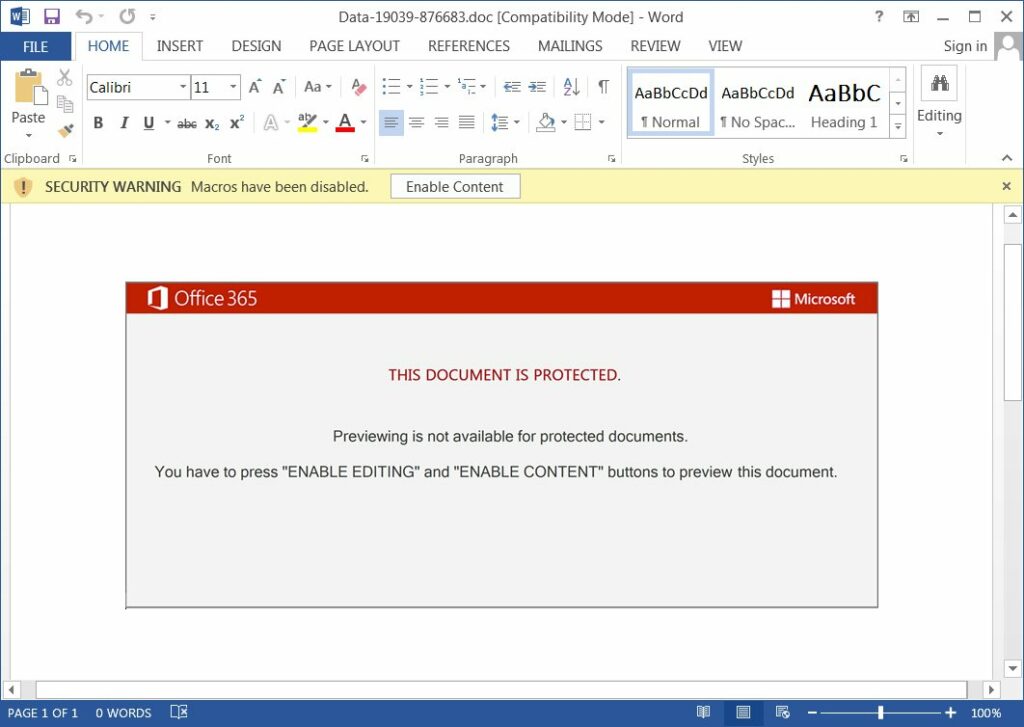 Emotet malware: Released with a new template, equally dangerous 4 Emotet malware: Released with a new template, equally dangerous
