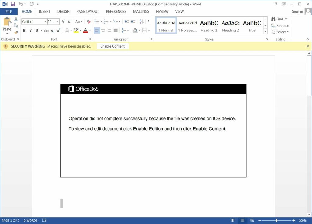 Emotet malware: Released with a new template, equally dangerous 3 Emotet malware: Released with a new template, equally dangerous