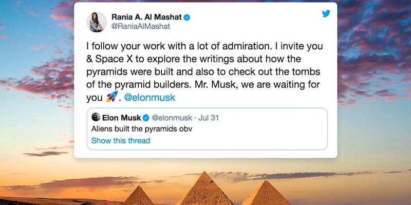 Elon Musk: "Apparently aliens built the pyramids" 1 elon musk pyramids