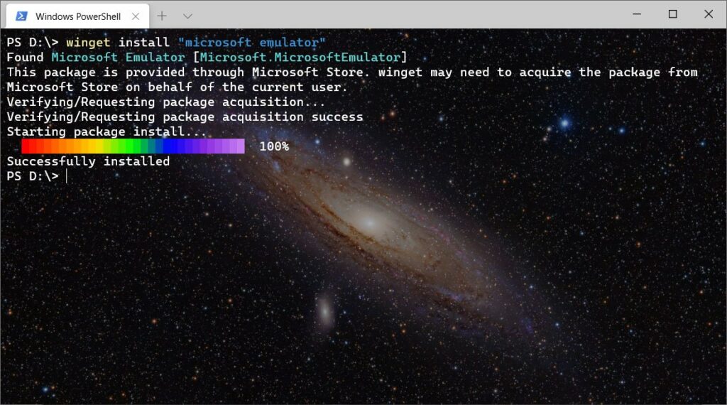 Windows 10 Package Manager: Installs Microsoft Store apps 4 Package Manager