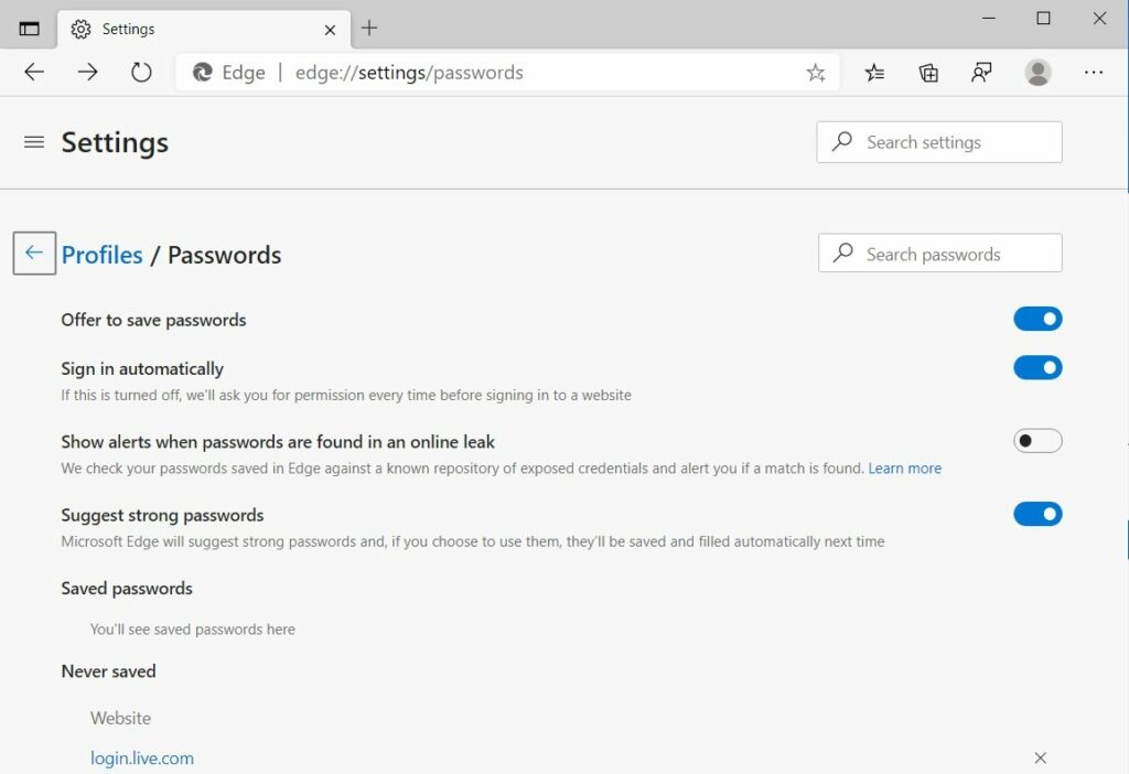 Ο Microsoft Edge αποκτά έναν ενσωματωμένο password generator
