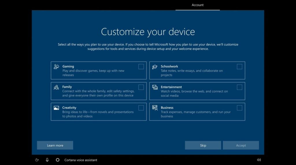 Microsoft: Προσαρμογή των Windows 10 ανάλογα με την χρήση του PC 2 Microsoft: Προσαρμογή των Windows 10 ανάλογα με την χρήση του PC