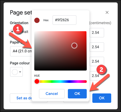 How to change page color in Google Docs 5 Google Docs