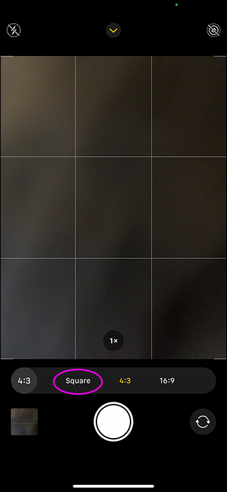 iPhone: How to take square photos