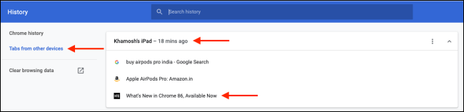 Τρόπος μεταφοράς καρτελών Chrome μεταξύ iPhone, iPad και Mac 12 Τρόπος μεταφοράς καρτελών Chrome μεταξύ iPhone, iPad και Mac
