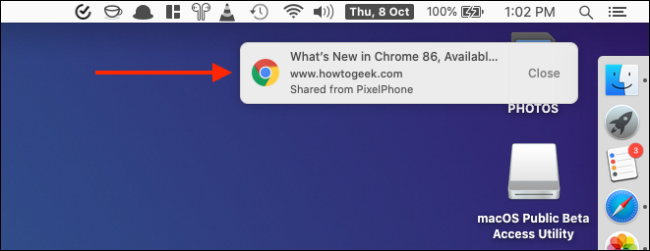 Τρόπος μεταφοράς καρτελών Chrome μεταξύ iPhone, iPad και Mac 9 Τρόπος μεταφοράς καρτελών Chrome μεταξύ iPhone, iPad και Mac