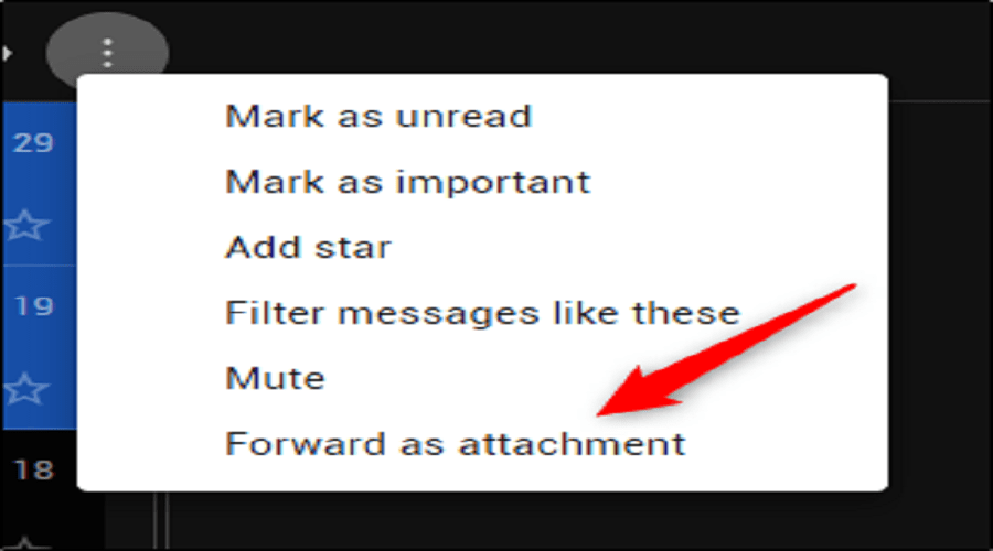 Gmail: How to forward emails as attachments? 3 emails